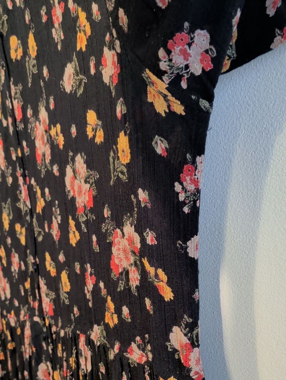 VINTAGE floral maxi dress - size large - Picture 5 of 7